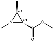 2-Aziridinecarboxylic acid, 1,3-dimethyl-, methyl ester, (2R,3S)-rel- (9CI),34856-91-2,结构式