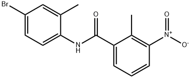 N-(4-bromo-2-methylphenyl)-2-methyl-3-nitrobenzamide Struktur