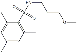 N-(3-methoxypropyl)-2,4,6-trimethylbenzenesulfonamide Structure