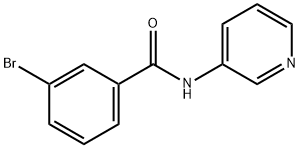 3-溴-N-(吡啶-3-基)苯甲酰胺 结构式