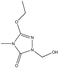 3H-1,2,4-Triazol-3-one,5-ethoxy-2,4-dihydro-2-(hydroxymethyl)-4-methyl-(9CI) Structure