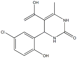 2(1H)-Pyrimidinone,4-(5-chloro-2-hydroxyphenyl)-3,4-dihydro-5-(1-hydroxyethenyl)-6-methyl-(9CI) Structure