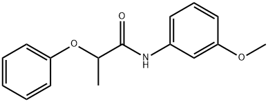 N-(3-methoxyphenyl)-2-phenoxypropanamide Struktur