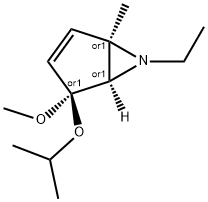 6-Azabicyclo[3.1.0]hex-2-ene,6-ethyl-4-methoxy-1-methyl-4-(1-methylethoxy)-,(1R,4S,5R)-rel-(9CI) 结构式