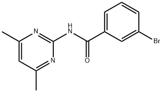 3-bromo-N-(4,6-dimethylpyrimidin-2-yl)benzamide Structure