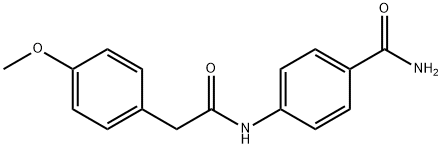 4-{[2-(4-methoxyphenyl)acetyl]amino}benzamide Structure