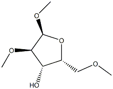 Methyl 2-O,5-O-dimethyl-α-D-xylofuranoside Struktur