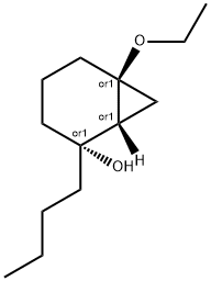 Bicyclo[4.1.0]heptan-2-ol, 2-butyl-6-ethoxy-, (1R,2R,6S)-rel- (9CI) 化学構造式