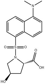 N-DANSYL-TRANS-4-HYDROXY-L-PROLINECYCLOH EXYLAMMONI Structure