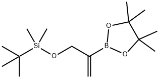 叔-丁基二甲基((2-(4,4,5,5-四甲基-1,3,2-二噁硼戊环-2-基)烯丙基)氧代)硅烷, 350498-98-5, 结构式