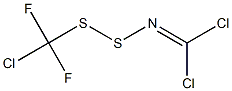 N-[(クロロジフルオロメチル)ジチオ]-α,α-ジクロロメタンイミン 化学構造式