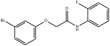 2-(3-bromophenoxy)-N-(2-fluorophenyl)acetamide Structure