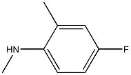4-fluoro-N,2-dimethylaniline Struktur