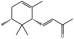 (E)-4-[(1S)-2,2,3α-トリメチル-6-メチレンシクロヘキサン-1α-イル]-3-ブテン-2-オン 化学構造式