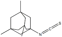 Tricyclo[3.3.1.13,7]decane, 1-isothiocyanato-3,5,7-trimethyl- (9CI) 结构式