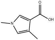 1H-Pyrrole-3-carboxylicacid,1,4-dimethyl-(9CI) Structure