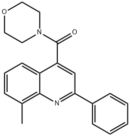 8-methyl-4-(4-morpholinylcarbonyl)-2-phenylquinoline Struktur