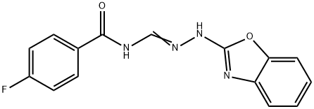 N-(1,3-benzoxazol-2-yl)-N''-(4-fluorobenzoyl)guanidine,351498-66-3,结构式