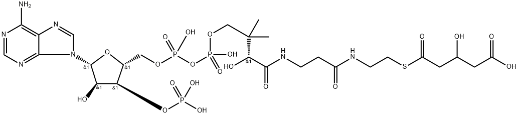 3-hydroxyglutaryl-coenzyme A 结构式