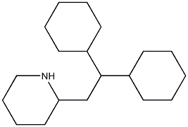 (±)-2-(2,2-dicyclohexylethyl)piperidine Struktur