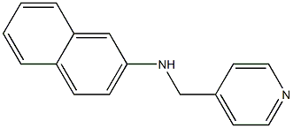 N-((pyridin-4-yl)methyl)naphthalen-2-amine 化学構造式