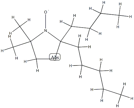 2-丁基-4,4-二甲基-2-戊基-3-唑烷基氧基自由基,35203-80-6,结构式