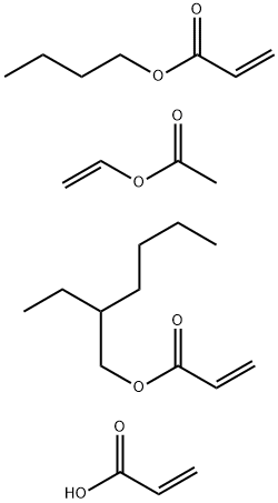 2-Propenoic acid, polymer with butyl 2-propenoate, ethenyl acetate and 2-ethylhexyl 2-propenoate|2-丙烯酸与2-丙烯酸丁酯和2-丙烯酸-2-丁基己酯的聚合物