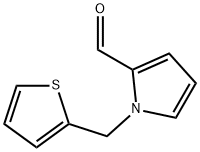 1-(噻吩-2-基甲基)-1H-吡咯-2-甲醛 结构式