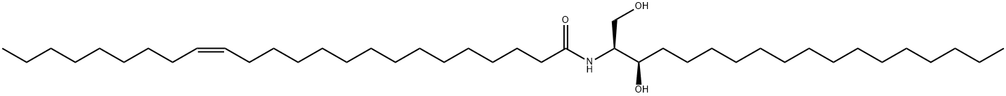 N-nervonoyl-D-erythro-sphinganine 化学構造式
