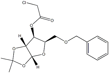 CHLOROACETIC ACID 5-BENZYLOXYMETHYL-2,2- Struktur