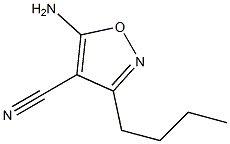 4-Isoxazolecarbonitrile,5-amino-3-butyl-(9CI) 结构式