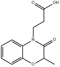 3-(2-methyl-3-oxo-3,4-dihydro-2H-1,4-benzoxazin-4-yl)propanoic acid Struktur