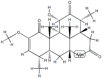 11α-Hydroxy-2-methoxypicras-2-ene-1,12,16-trione Structure