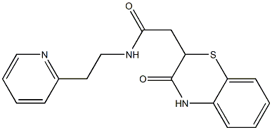 2-(3-oxo-3,4-dihydro-2H-1,4-benzothiazin-2-yl)-N-[2-(2-pyridinyl)ethyl]acetamide Structure
