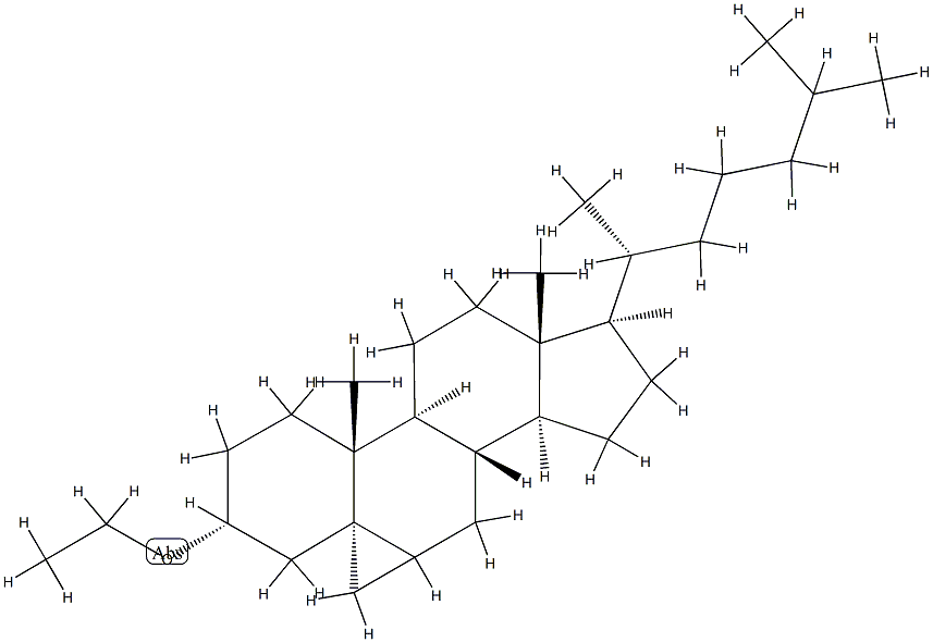 (5R)-3',6-Dihydro-3α-ethoxycyclopropa[5,6]cholestane,35339-43-6,结构式