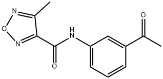 N-(3-acetylphenyl)-4-methyl-1,2,5-oxadiazole-3-carboxamide|
