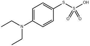 S-[4-(diethylamino)phenyl] hydrogen thiosulfate 结构式