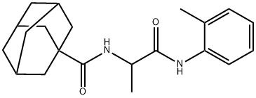 Tricyclo[3.3.1.13,7]decane-1-carboxamide, N-[1-methyl-2-[(2-methylphenyl)amino]-2-oxoethyl]- (9CI),353492-17-8,结构式