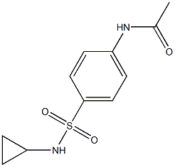 4-(Cyclopropylsulfamoyl)acetanilide, 97% Structure