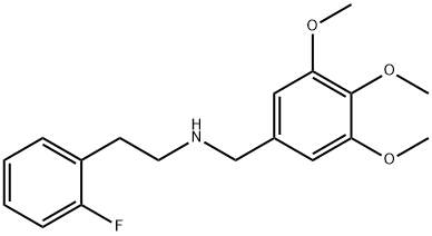 2-(2-fluorophenyl)-N-(3,4,5-trimethoxybenzyl)ethanamine,355382-40-0,结构式