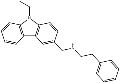 N-[(9-ethyl-9H-carbazol-3-yl)methyl]-2-phenylethanamine Structure