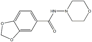 1,3-Benzodioxole-5-carboxamide,N-4-morpholinyl-(9CI) 化学構造式