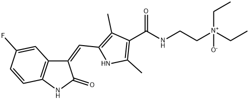 舒尼替尼N-氧化物, 356068-99-0, 结构式