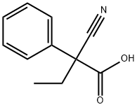 (±)-2-cyano-2-phenylbutyric acid Structure