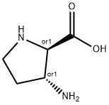 D-Proline, 3-amino-, (3R)-rel- (9CI),35684-64-1,结构式
