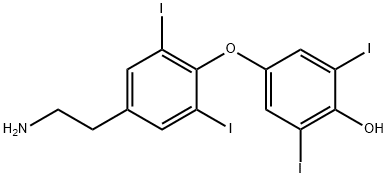 3,3ˊ,5ˊ,5ˊ-四碘甲状腺乙胺,3571-49-1,结构式