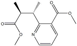 (αS,βS)-3-(Methoxycarbonyl)-α,β-dimethyl-2-pyridinepropionic acid methyl ester,35721-84-7,结构式