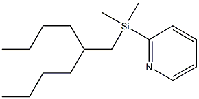 Pyridine,2-[(2-butylhexyl)dimethylsilyl]-(9CI) Structure