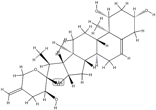 (23S)-Spirosta-5,25(27)-diene-1β,3β,23-triol|