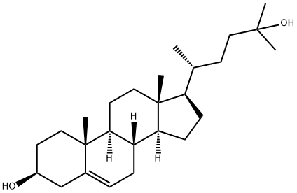 26,27-ジノルエルゴスタ-5-エン-3β,24-ジオール 化学構造式